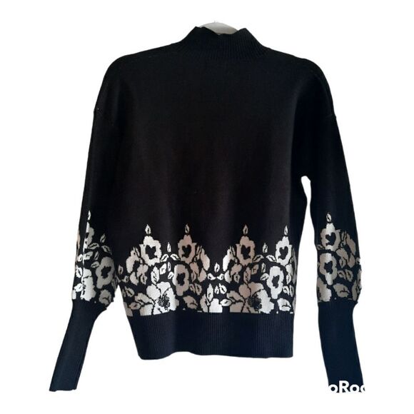 NICOLE MILLER Printed Turtleneck Sweater - Picture 5 of 5